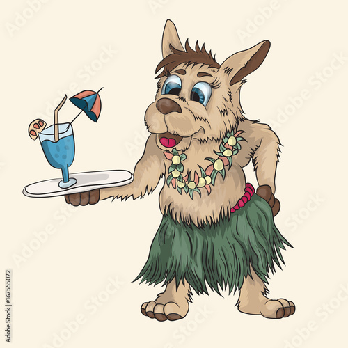 Little puppy of Papuan