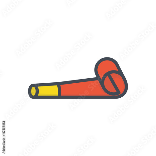 Party celebration colored icon noisemaker