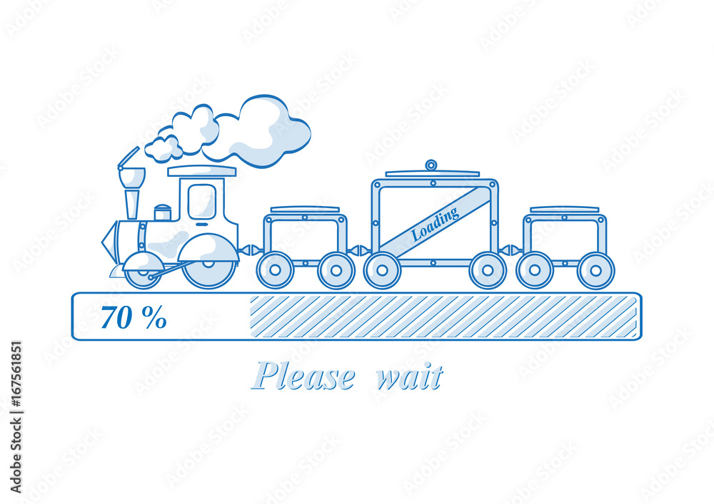 Fototapeta premium Loading train