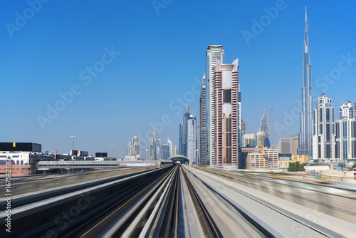 View of the Metro line in Duba.