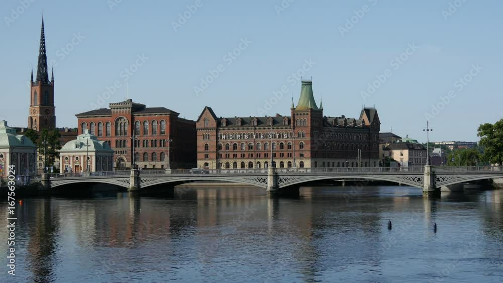 Time lapse from the Riddarholm Church and the Vasabron bridge in Stockholm Time lapse from the Riddarholm Church and the Vasabron bridge in Stockholm