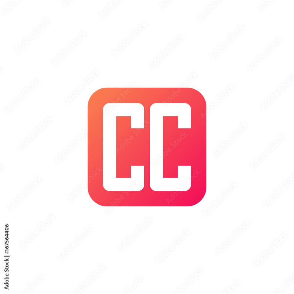 Initial letter CC, rounded letter square logo, modern gradient red color
Initial letter CC, rounded letter square logo, modern gradient red color