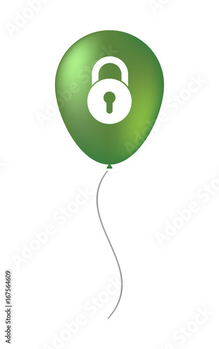 Isolated balloon with  a closed lock pad