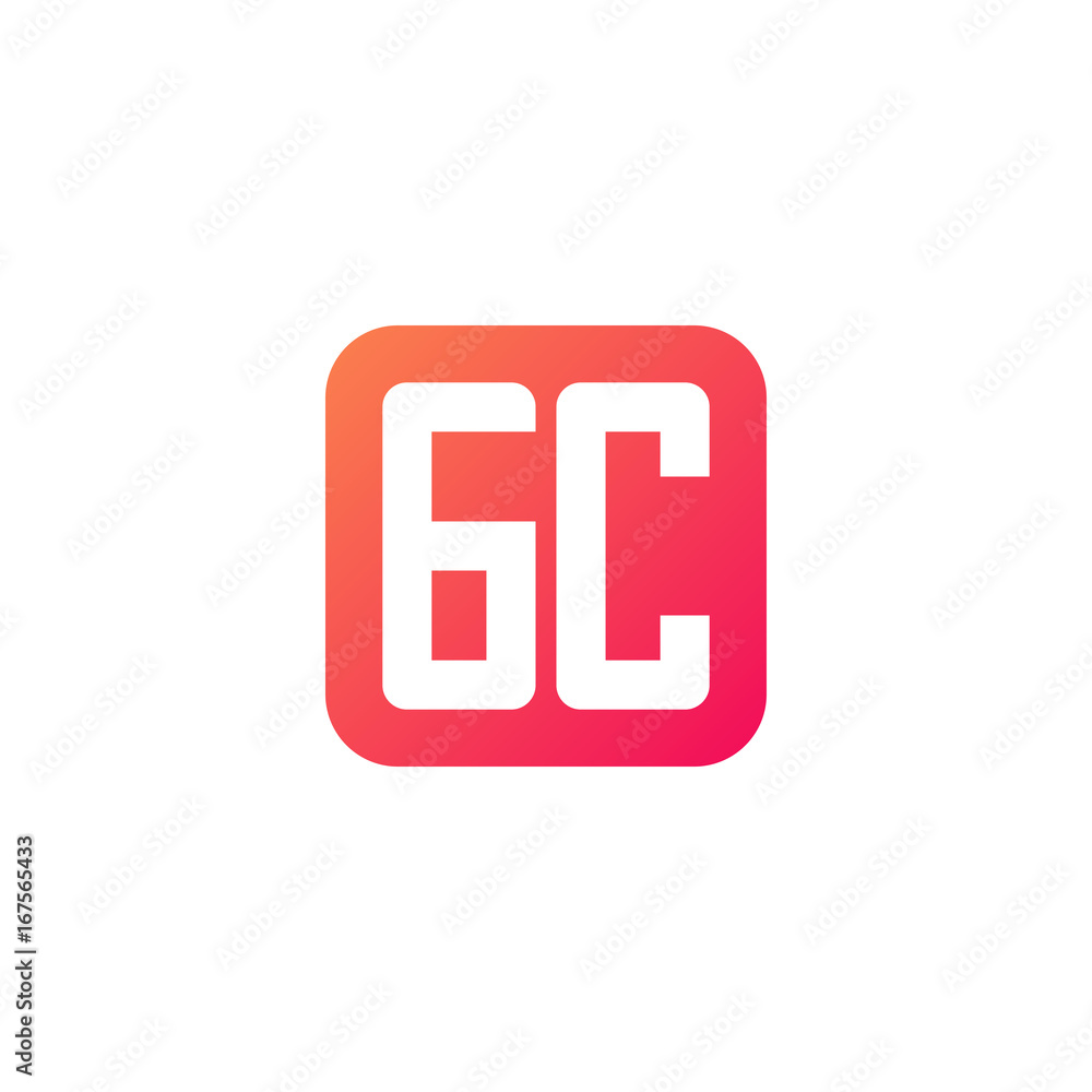 Initial letter GC, rounded letter square logo, modern gradient red color
Initial letter GC, rounded letter square logo, modern gradient red color