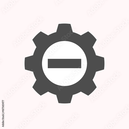 Isolated gear with  a no trespassing signal