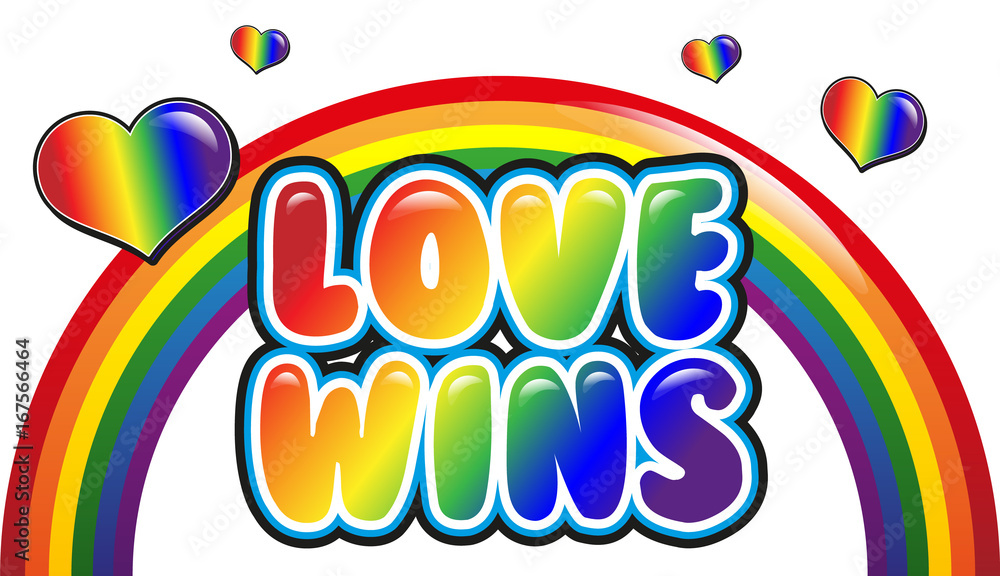 Fototapeta premium love wins - LGBT