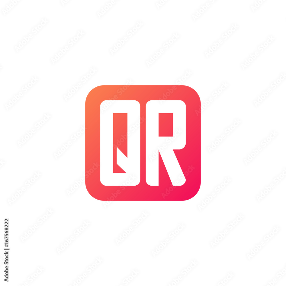 Initial letter QR, rounded letter square logo, modern gradient red color
Initial letter QR, rounded letter square logo, modern gradient red color