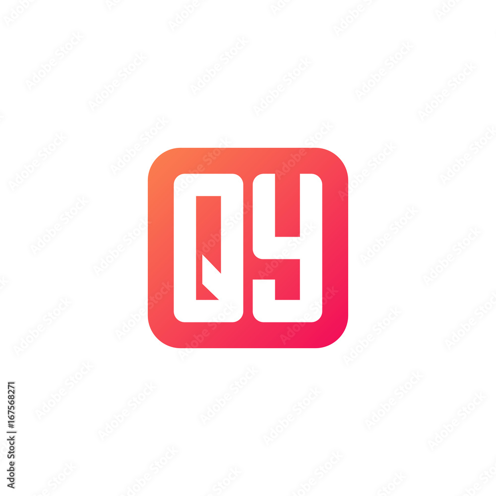 Initial letter QY, rounded letter square logo, modern gradient red color
Initial letter QY, rounded letter square logo, modern gradient red color