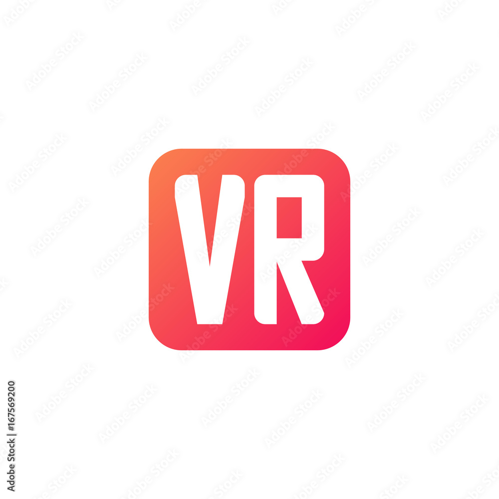 Initial letter VR, rounded letter square logo, modern gradient red color
Initial letter VR, rounded letter square logo, modern gradient red color