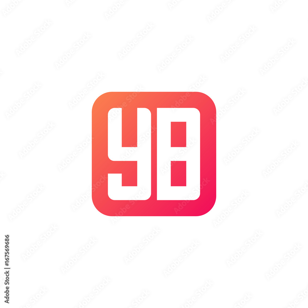Initial letter YB, rounded letter square logo, modern gradient red color
Initial letter YB, rounded letter square logo, modern gradient red color
