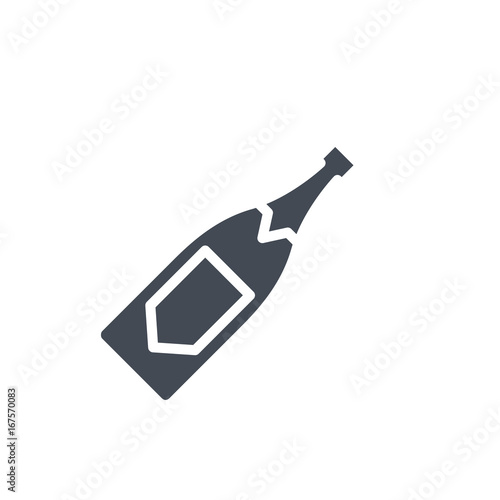Wedding colored icon champaign