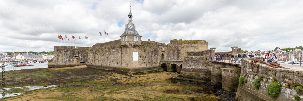 The closed town of Concarneau, in Brittany