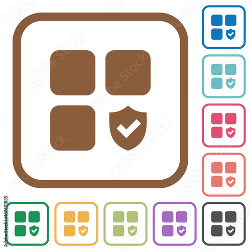 Protected component simple icons