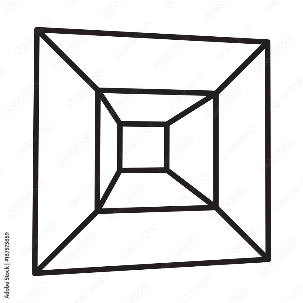 Mesh low poly cube element. Digital Data Visualization Concept. Vector Illustration. Mesh low poly cube element. Digital Data Visualization Concept. Vector Illustration.