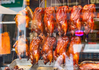 Fototapete Peking Geröstete Enten in Londoner Chinatown  © I-Wei Huang
