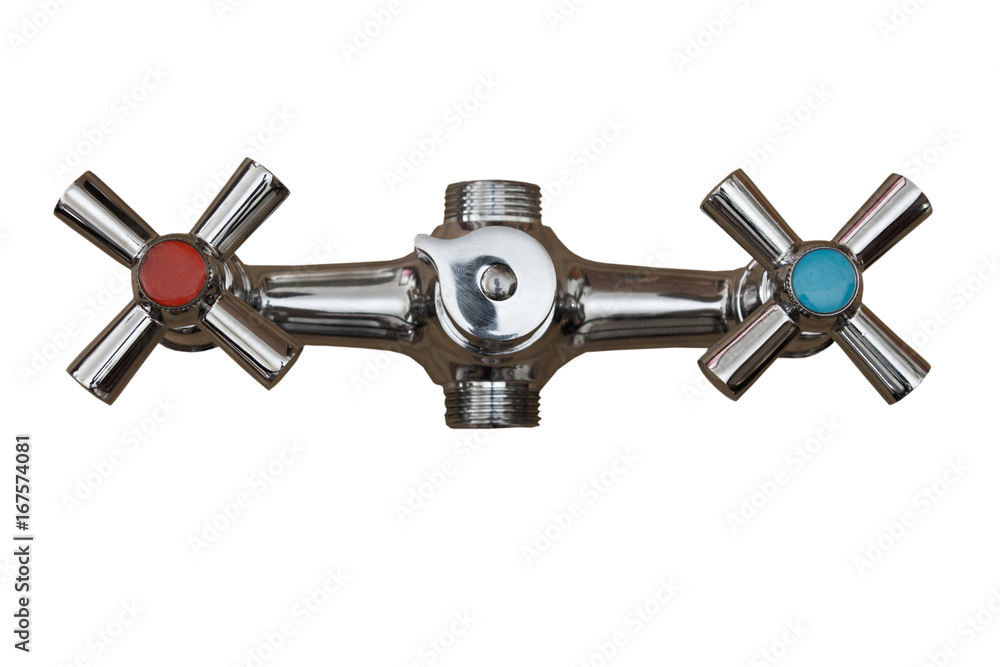 Faucet on the valve is isolated Faucet on the valve is isolated