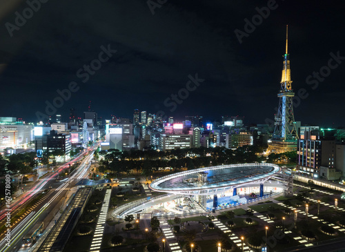 名古屋市中心部の夜景