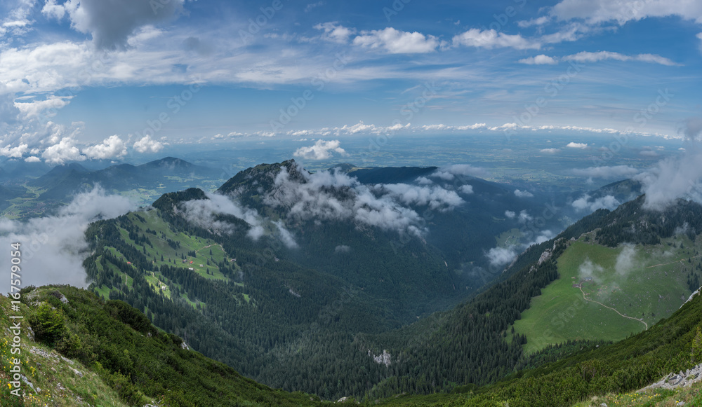 The mountains of Alps in Bavaria, Germany