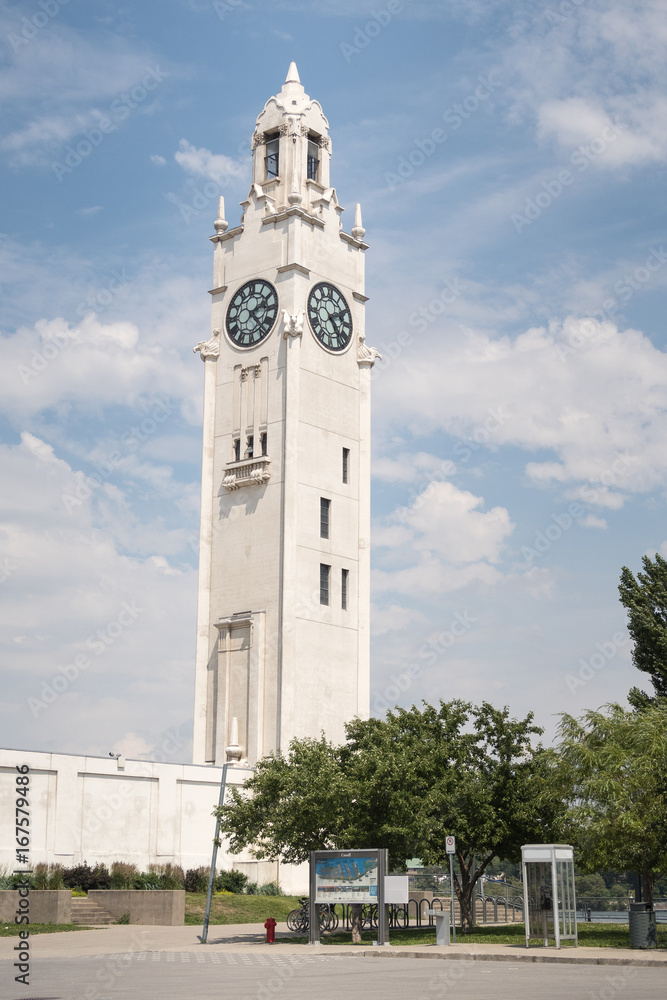Fototapeta premium Montreal Clock Tower in the Old Port of Montreal