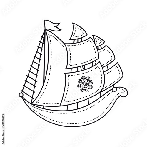little sailboat. Children's toy. 