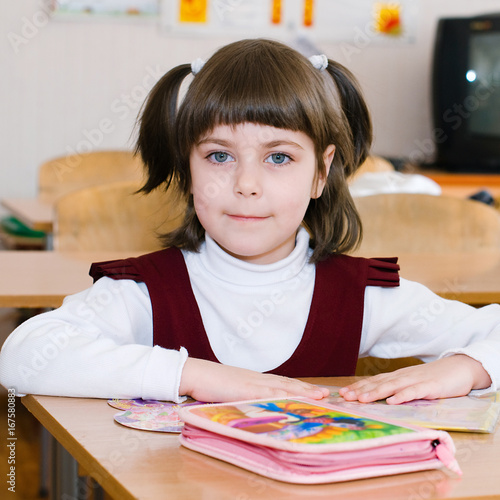 School Student at the class - Education concept - Back to school photo