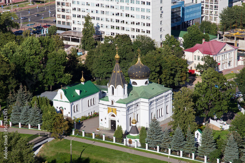 Fotografia Aerial view of the orthodox Church of St