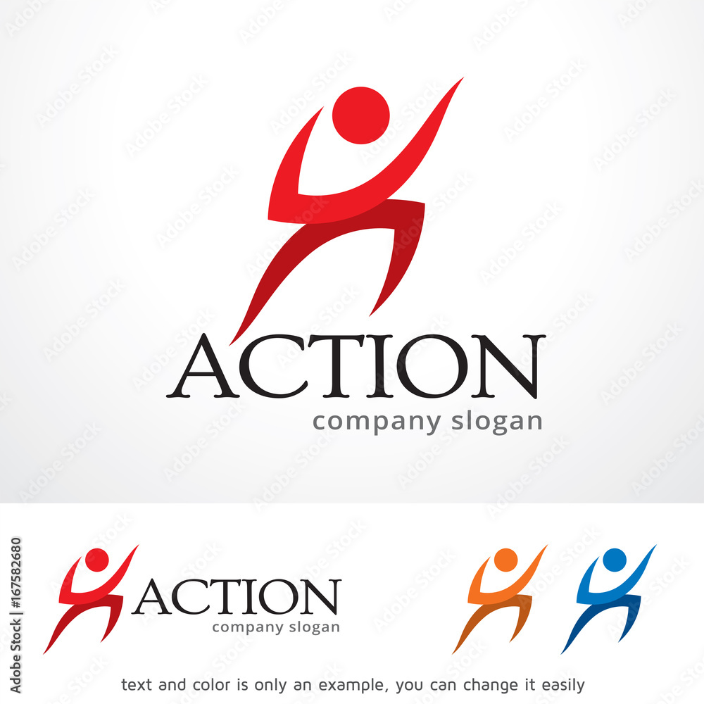 Action Logo Template Design Vector, Emblem, Design Concept, Creative Symbol, Icon Action Logo Template Design Vector, Emblem, Design Concept, Creative Symbol, Icon