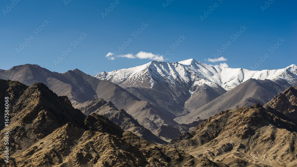 snow mountain in Leh Ladakh, India