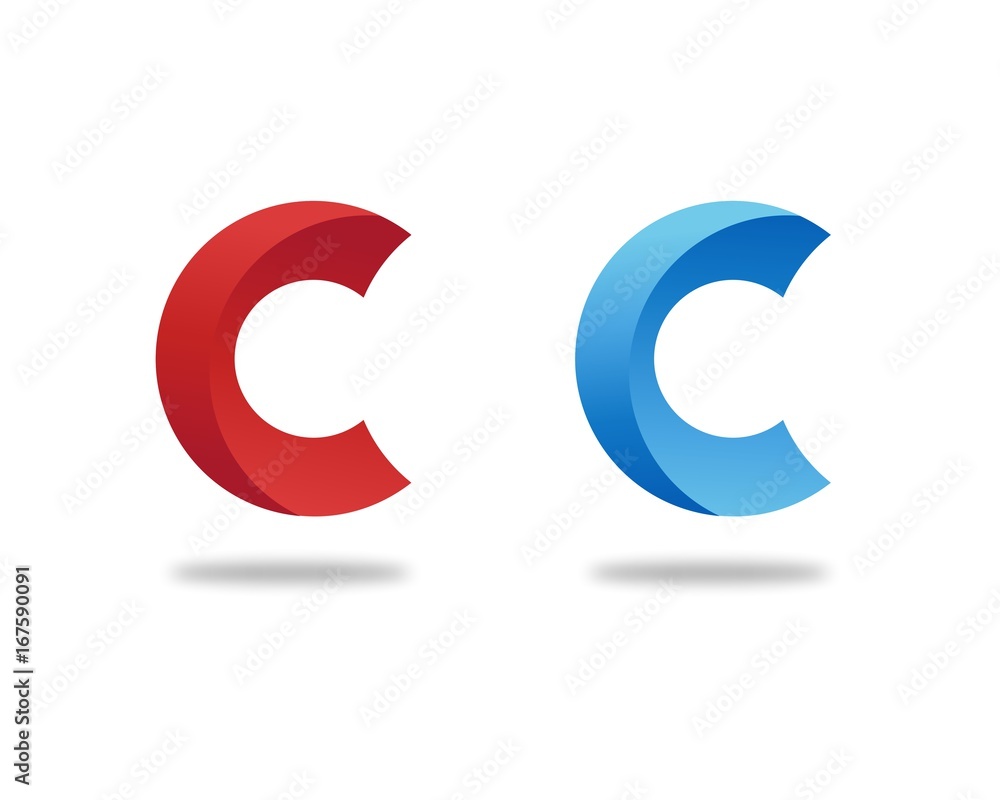 Gradient Letter C