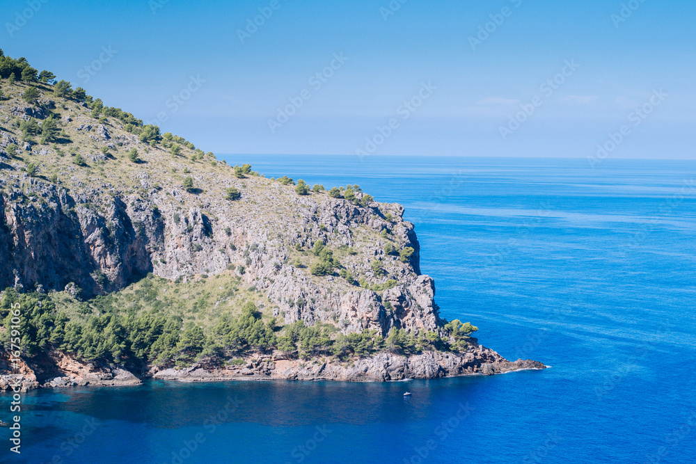 mediterranean mountains against blue sky mediterranean mountains against blue sky
