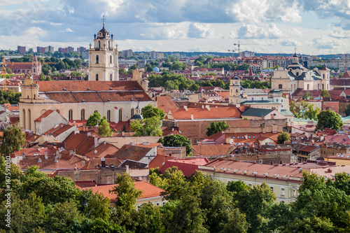 Skyline of Vilnius, Lithuania