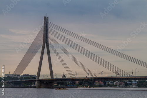 Vansu bridge in Riga, Latvia