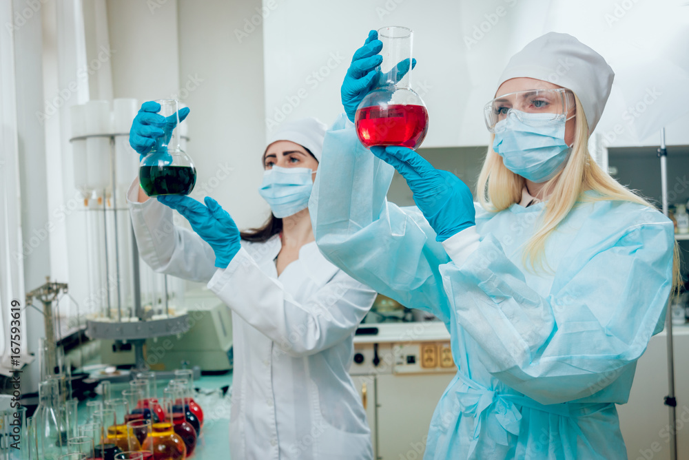 Science technician at work in the laboratory. Science technician at work in the laboratory.