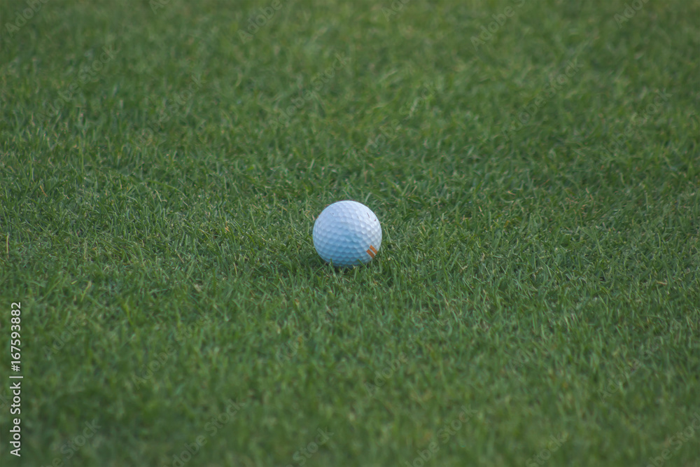 Golf ball on tee Golf ball on tee