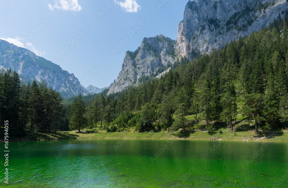 The amazing Green Lake in Austria