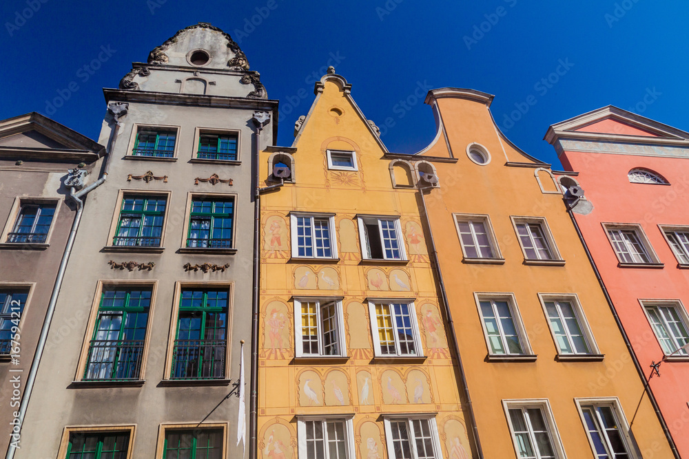 Historic houses in Gdansk, Poland