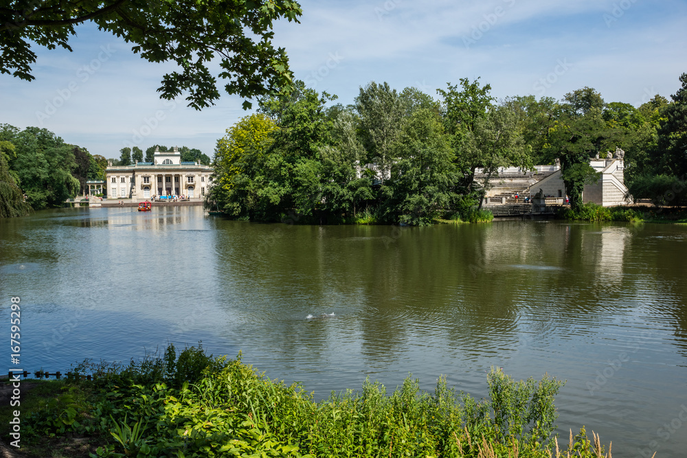 Royal Palace on the Water in Lazienki Park in Warsaw, Poland Royal Palace on the Water in Lazienki Park in Warsaw, Poland