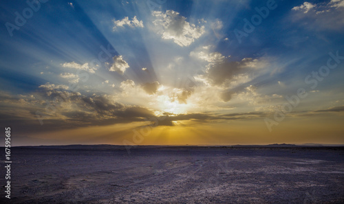 Sunset in the desert © mohammadali