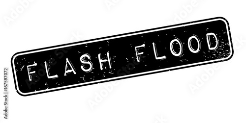 Flash Flood rubber stamp. Grunge design with dust scratches. Effects can be easily removed for a clean, crisp look. Color is easily changed.