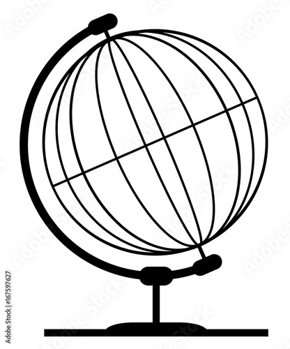 Mounted Wireb Globe On Rotating Swivel