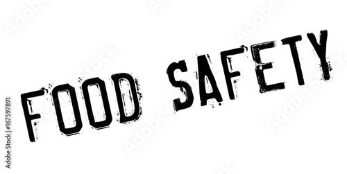 Food Safety rubber stamp. Grunge design with dust scratches. Effects can be easily removed for a clean, crisp look. Color is easily changed.