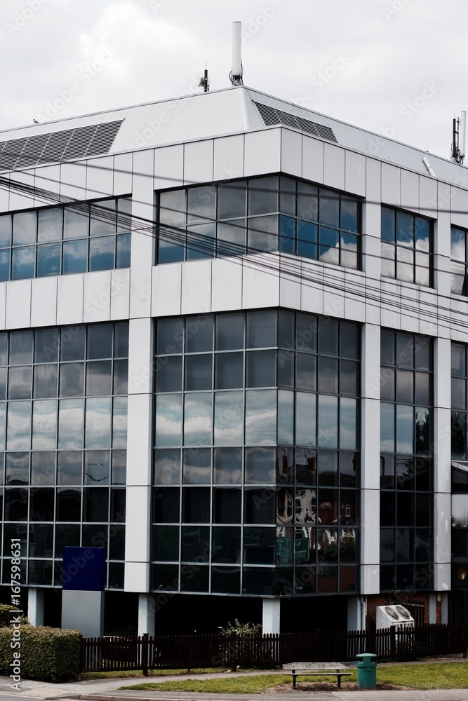 Obraz premium Big white building