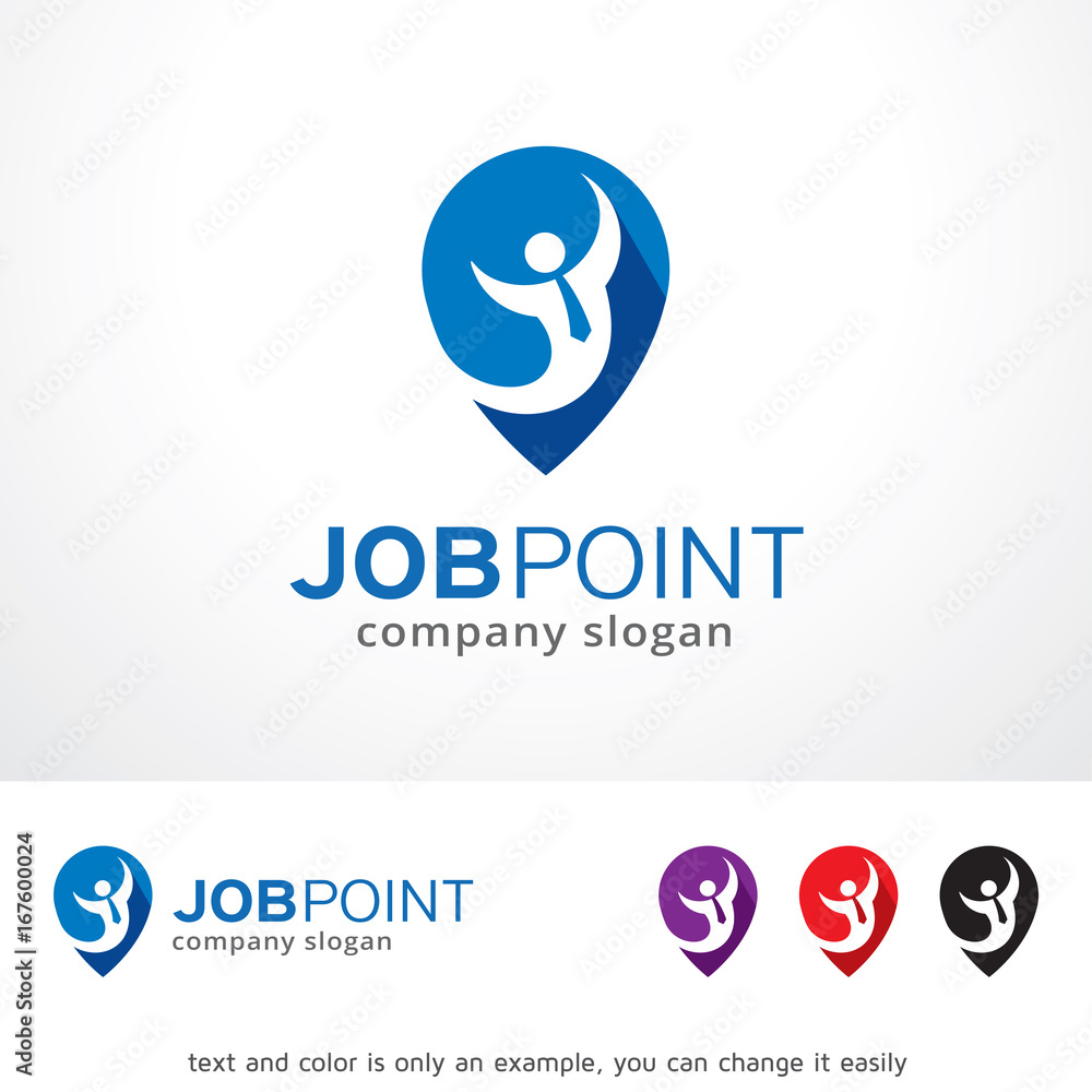 Job Point Logo Template Design Vector, Emblem, Design Concept, Creative Symbol, Icon Job Point Logo Template Design Vector, Emblem, Design Concept, Creative Symbol, Icon