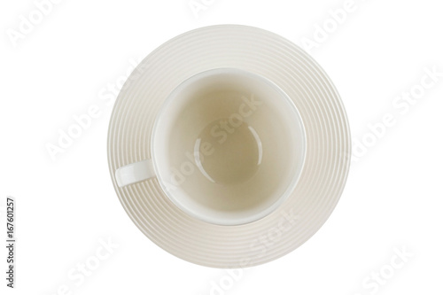 Empty Coffee cup isolate on white background. empty coffee mug with clipping path