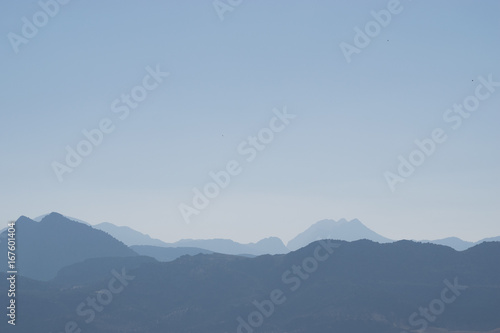 Landscape of mountains and sky - wallpaper