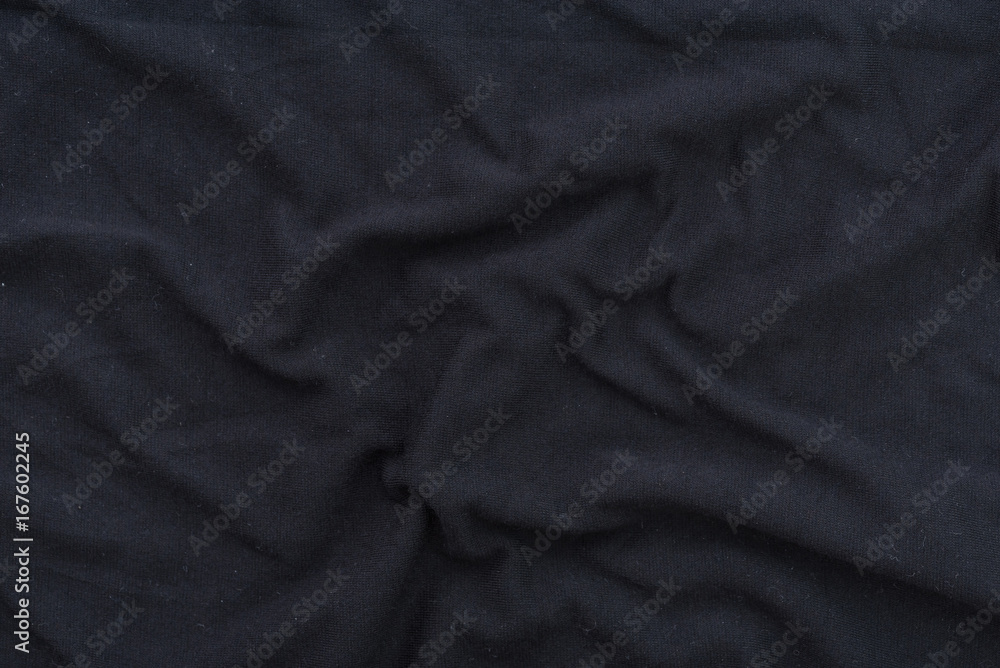 Fototapeta premium Czarna tkanina tekstura