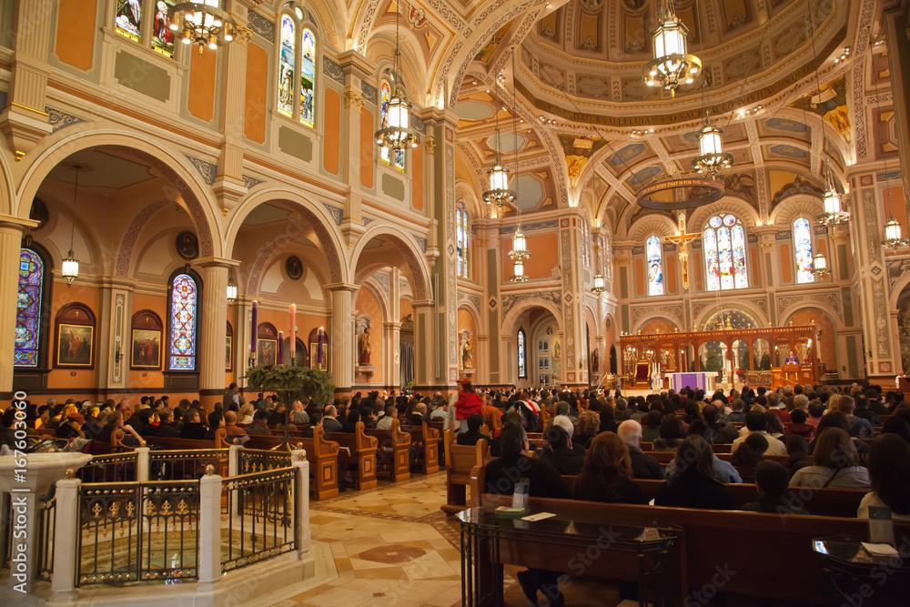 Cathedral of the Blessed Sacrament in Sacramento California.