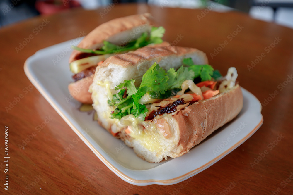 Vietnamese sandwich banh mi