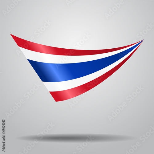 Thai flag background. Vector illustration.