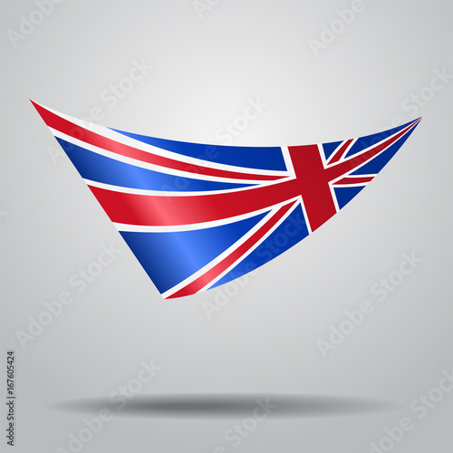 Great Britain flag background. Vector illustration.